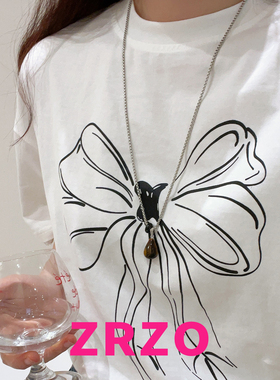 ZRZO虎眼石水滴长款项链