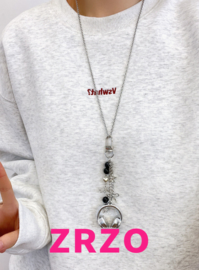 ZRZO甜酷银色耳机吊坠