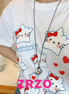 ZRZO金属圆环皮绳长款项链