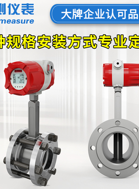 联测气体涡街流量计蒸汽天然气压缩空气沼气液体高精度防爆计量表