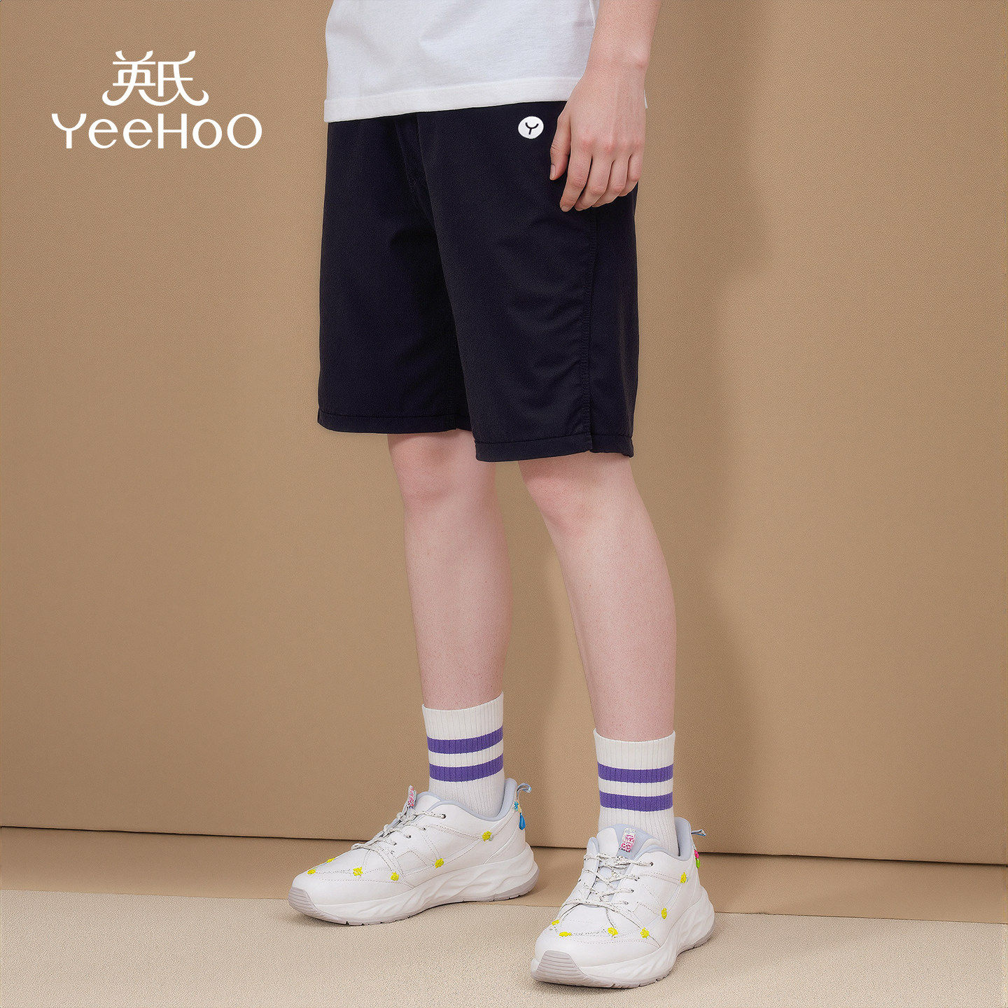 【速干透气】英氏男童短裤薄款夏季新款儿童运动休闲宽松运动裤,淘宝优惠券,粉丝福利购,淘宝优惠卷