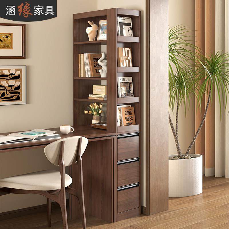 极窄夹缝书柜收纳柜一体角柜客厅沙发侧边柜落地转角书架7F106,淘宝优惠券,粉丝福利购,淘宝优惠卷