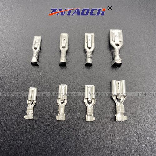 带锁2.8 3.8 4.8 6.3插簧铜接插件母插片 母头插拔式冷压接线端子 - 图2