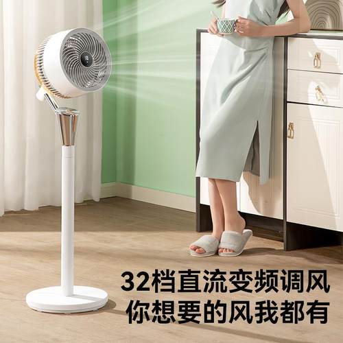 美菱空气循环扇家用变频智能语音遥控摇头落地氛围灯小型电风扇 - 图2