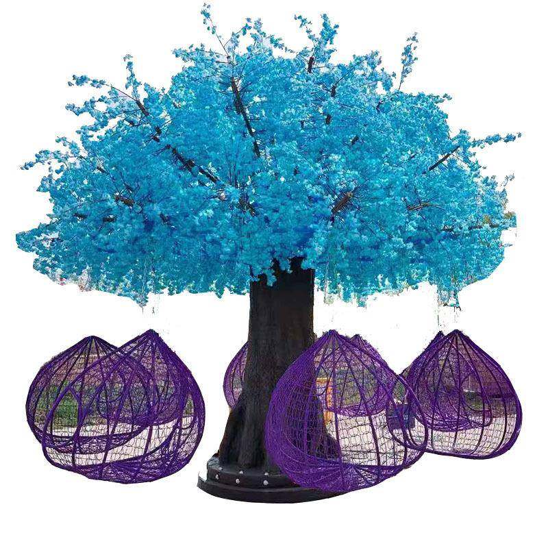 景区网红樱花树无动力大型吊篮多人旋转座椅公园吊椅秋千许愿树厂,淘宝优惠券,粉丝福利购,淘宝优惠卷