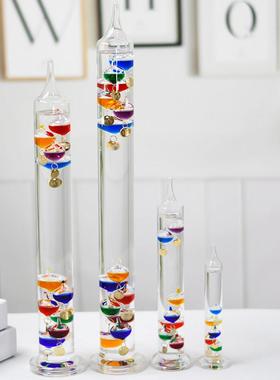 2025伽利略彩 彩球学生物理学温度计客厅装饰卧室酒柜办公室摆件