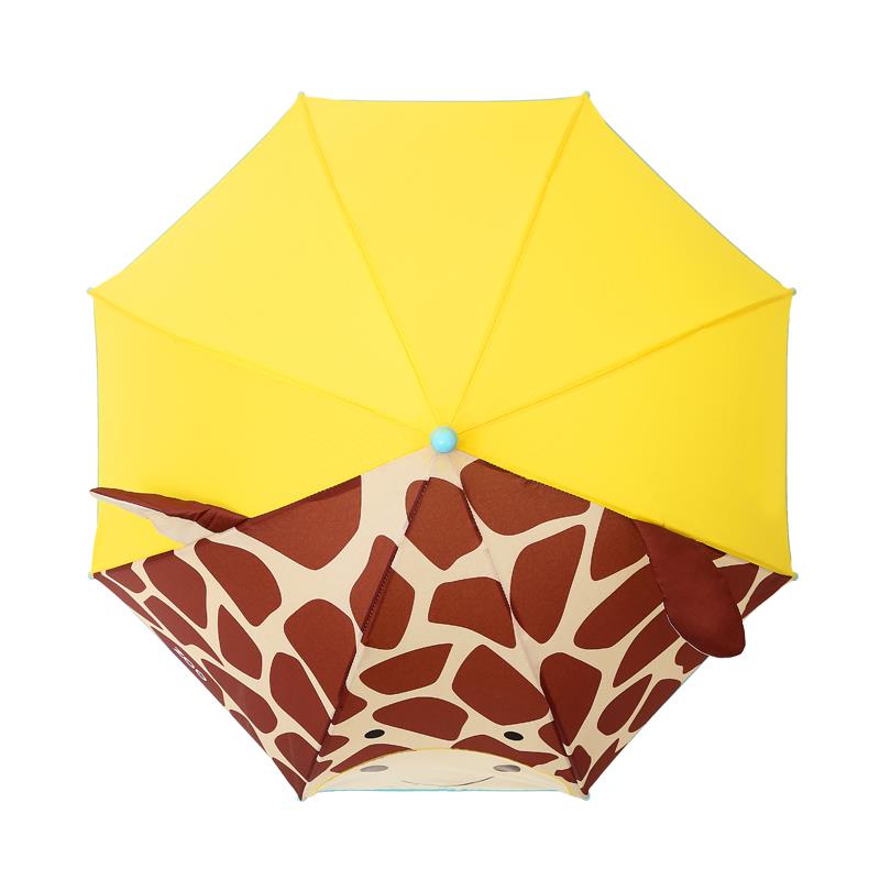 New American kindergarten boys and girls baby ultra-light children's umbrella rain gear primary school children 3D anti-pinch parasol