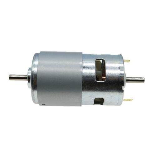 795双出轴电机大扭力795电机12V双滚珠轴承高速直流马达775升级 - 图2