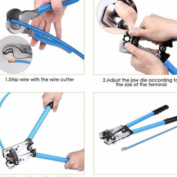 HX-50B Tool SC JG Terminal Crimper Y.O Manual Cold Pressing End Pliers OT Copper Aluminum Nose Cable Crimper