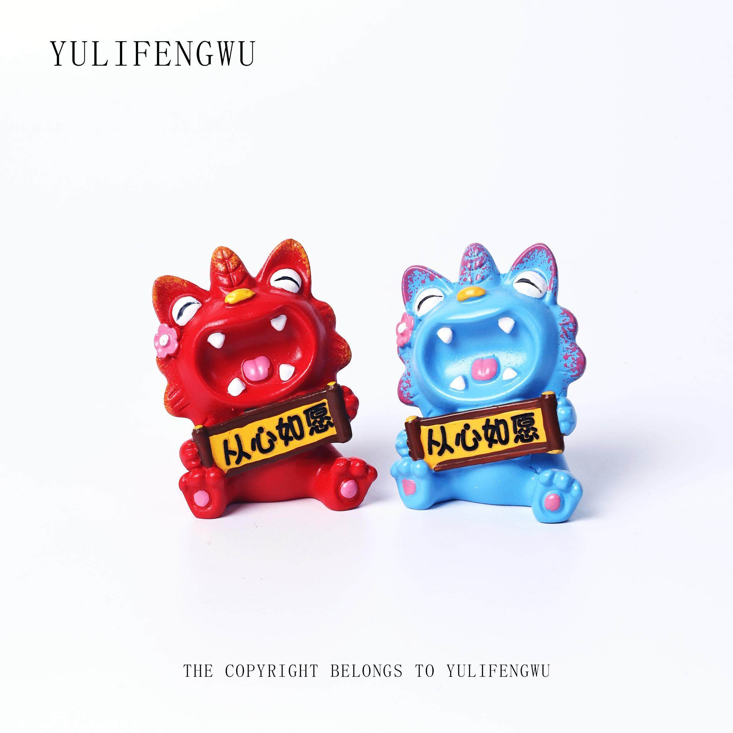 鱼里风物｜从心如愿 瓦猫摆件小号云南非遗文创办公室桌面装饰礼,淘宝优惠券,粉丝福利购,淘宝优惠卷