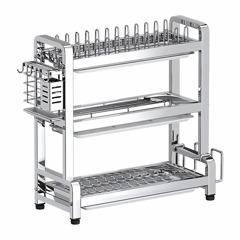 304不锈钢碗碟收纳架厨房多功能置物架碗架家用放碗筷碗盘沥水架,淘宝优惠券,粉丝福利购,淘宝优惠卷