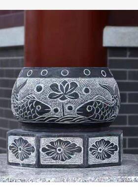 柱墩石石雕摆件寺庙木柱底座柱顶石规格种类多源头