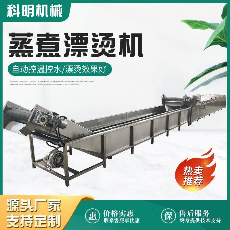 全自动蒸煮漂烫机上海青漂烫杀青冷却机预制菜加工生产流水线,淘宝优惠券,粉丝福利购,淘宝优惠卷