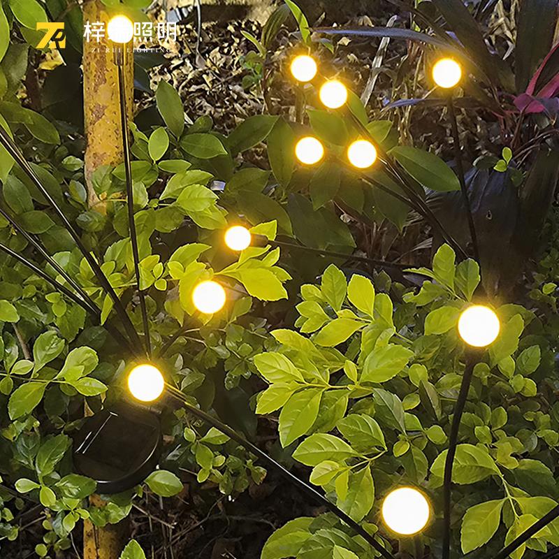 太阳能户外灯防水草坪灯花园灯萤火虫灯地插灯别墅庭院芦苇氛围灯 - 图2