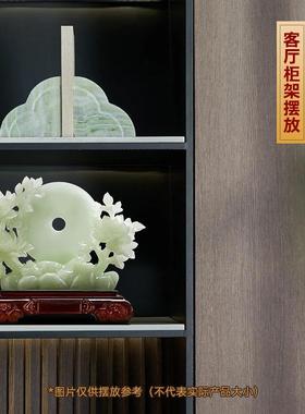 富贵平安扣摆件牡丹花招财客厅入户玄关电视柜装饰工艺礼品摆饰乔