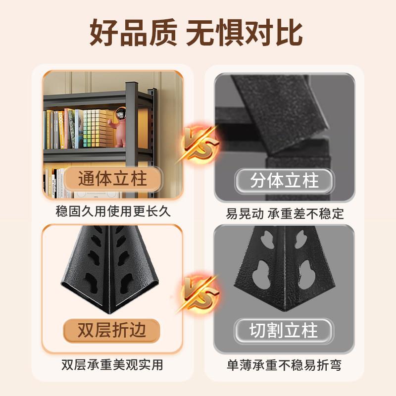 Hong Kong free shipping hole board shelf storage rack floor-standing multi-layer storage room balcony utility rack storage home delivery to your door
