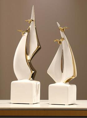 酒柜摆件轻奢高档现代家居装饰客厅玄关电视柜陶瓷工艺品乔迁礼物