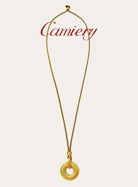CAMIERY【新店特惠】平安扣项链女 镀24K金加厚防水 本命年护身