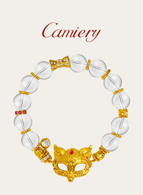 灵狐面具手链女绝美小众精致叠戴