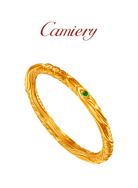 CAMIERY【国潮图腾】哪吒乾坤圈手镯 镀24K金加厚防水 本命年护身
