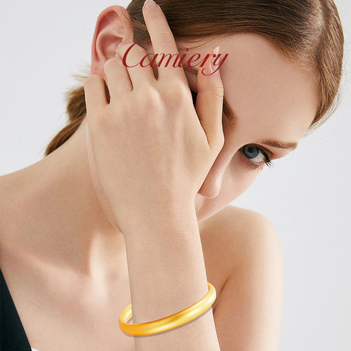 CAMIERY【非遗錾刻】内心经手镯 静心转运护身 轻奢小众精致手镯 - 图1