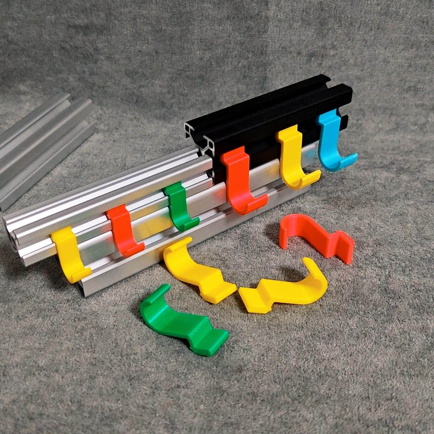 铝型材配件20/30/40型材彩色尼龙挂钩 DIY后置固定挂钩免螺丝安装,淘宝优惠券,粉丝福利购,淘宝优惠卷