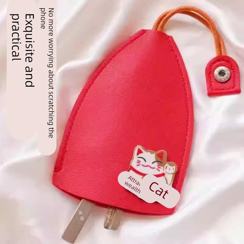 抽拉式钥匙包收纳迷你保护套男家门女士汽车通用可爱卡通车钥匙 - 图1