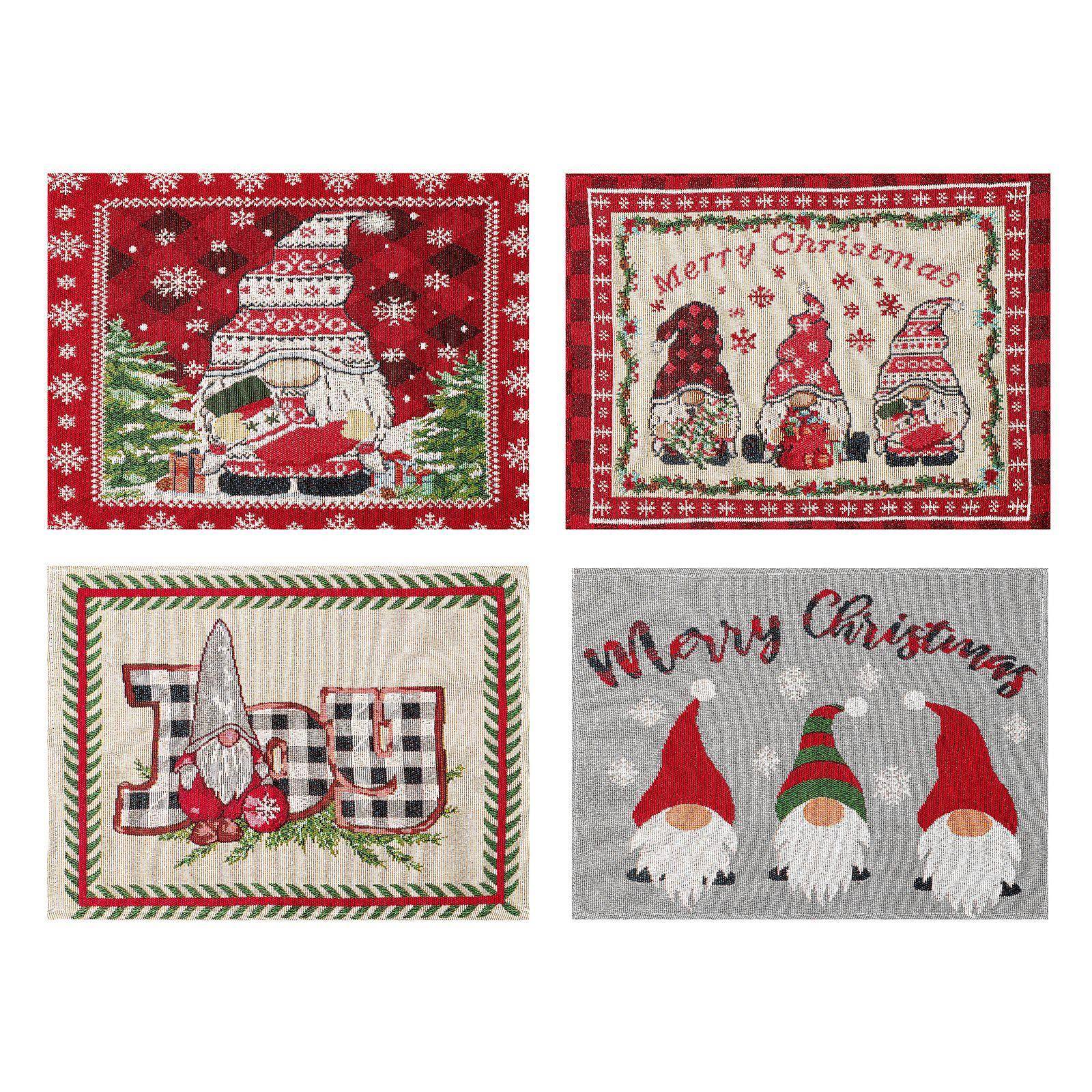 跨境新款创意可爱无脸老人餐垫隔热垫圣诞餐桌气氛布置道具用品 - 图3