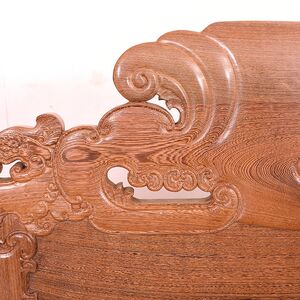 三韵红木家具 鸡翅木彷古飞天宝座双人座 实木中式整装沙发椅整装