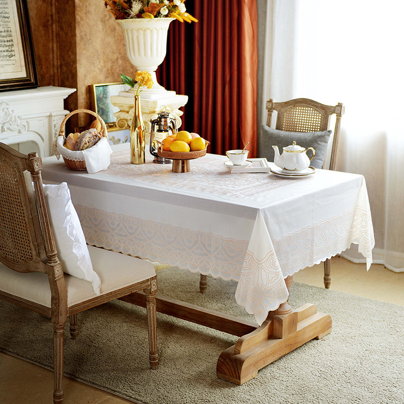 桌布防水防油免洗茶几桌布长方形pvc塑料桌垫家用日系蕾丝餐桌布,淘宝优惠券,粉丝福利购,淘宝优惠卷