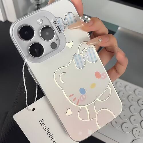 多巴胺KT猫适用苹果17手机壳iphone16promax软壳15/14/13/12/11华为oppofindx8新款vivos30小米一加15荣耀400 - 图1