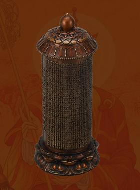 铜制佛塔供奉摆件 家居佛堂经幢 厅堂装饰佛具 新古典风格佛塔