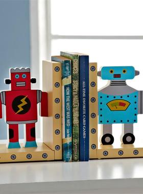 卡通车子书挡书立摆件创意儿童房卧室书房桌面家居装饰品书桌摆放