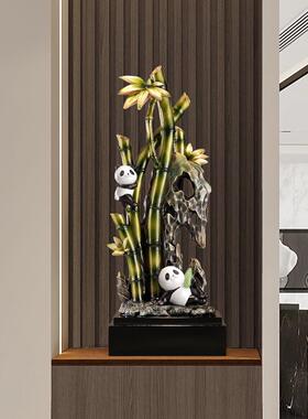 现代简约新中式招财竹子摆件客厅入户玄关办公室装饰乔迁新居礼品