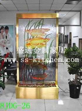 欧式流水喷泉水幕墙流水屏风玻璃流水墙客厅隔间玄关摆件水帘水景