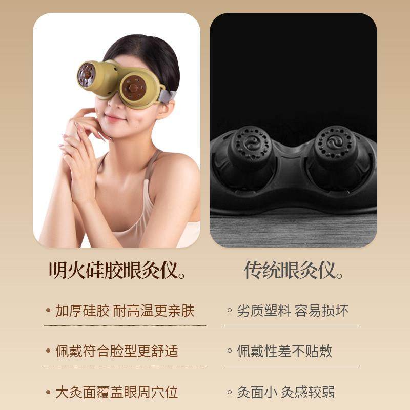 眼部艾灸仪艾灸盒随身灸家用眼部护理按摩熏蒸器具硅胶滤烟温炙罐,淘宝优惠券,粉丝福利购,淘宝优惠卷