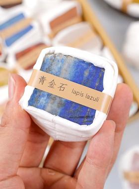 天然水晶原石摆件晶石地质矿石标本盒矿物石头套装晶体宝石能量石