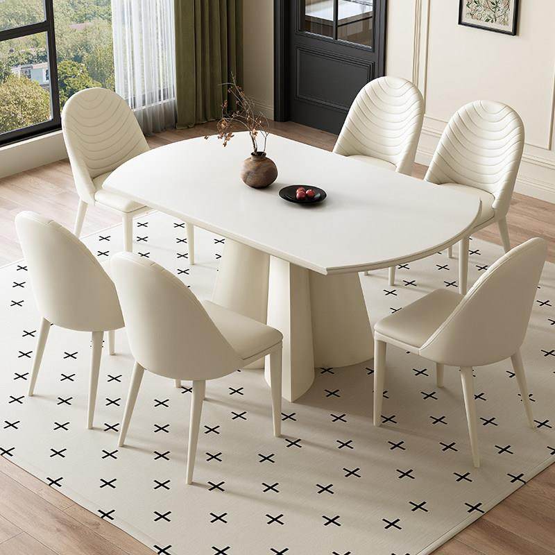 岩板餐桌家用小户型轻奢现代简约客厅饭桌子2025新款伸缩可变圆桌,淘宝优惠券,粉丝福利购,淘宝优惠卷