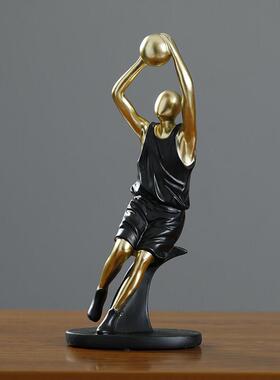 摆件简约现代创意电视柜书房酒柜装饰品摆设篮球运动员树脂工艺品