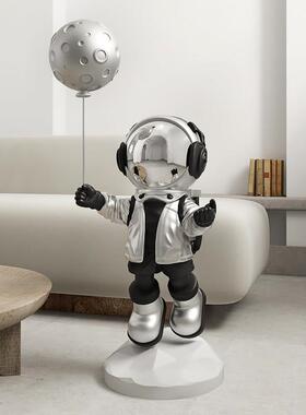 大型太空人落地摆件客厅电视柜玄关家居饰品太空人乔迁新居礼品
