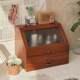 Japanese-style dustproof solid wood retro style desktop storage box bedroom dressing table Chinese-style cosmetic storage cabinet with drawers