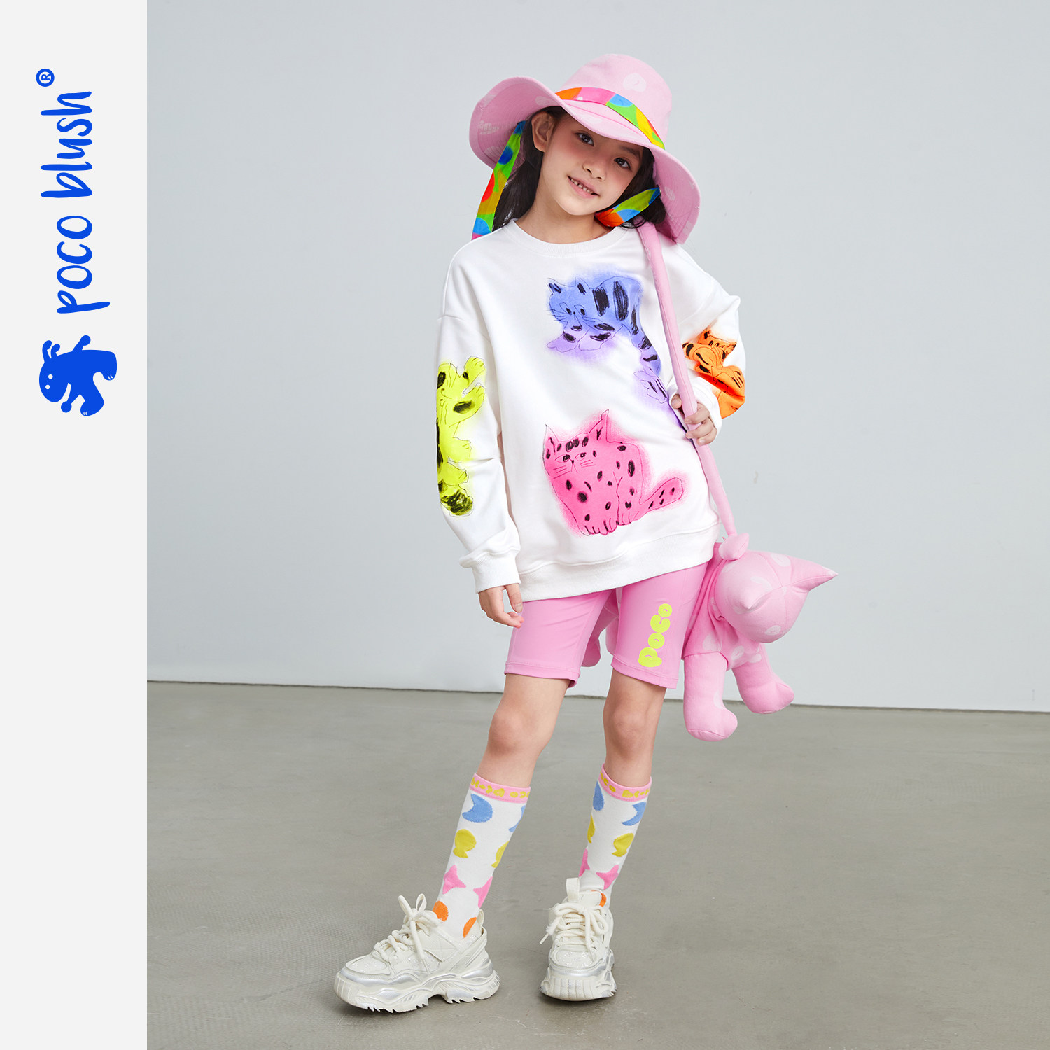 pocoblush原创设计骑行打底短裤女童紧身弹力裤户外运动夏季裤子,淘宝优惠券,粉丝福利购,淘宝优惠卷