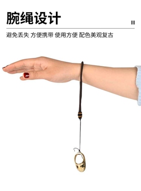 黄铜扳指 射箭用品新款弓箭射击护指雕花黄铜扳指 传统弓护具护指