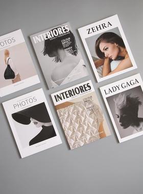 27CM时尚外观仿真简约杂志 拍照摄影道具书真书 样板间现代装饰书
