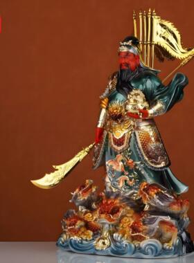 武财神关公神像店铺家用供奉送礼招财关圣帝君树脂桌面关二爷摆件