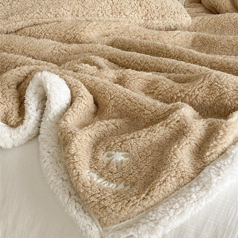 软软糯糯丨冬季加厚羊羔绒床上用毯 保暖毯子,淘宝优惠券,粉丝福利购,淘宝优惠卷