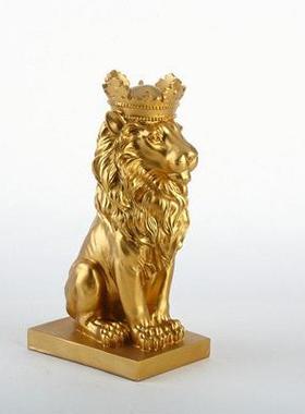 北欧现代简约狮子雕塑摆件动物艺术品 家居饰品客厅软装工艺品