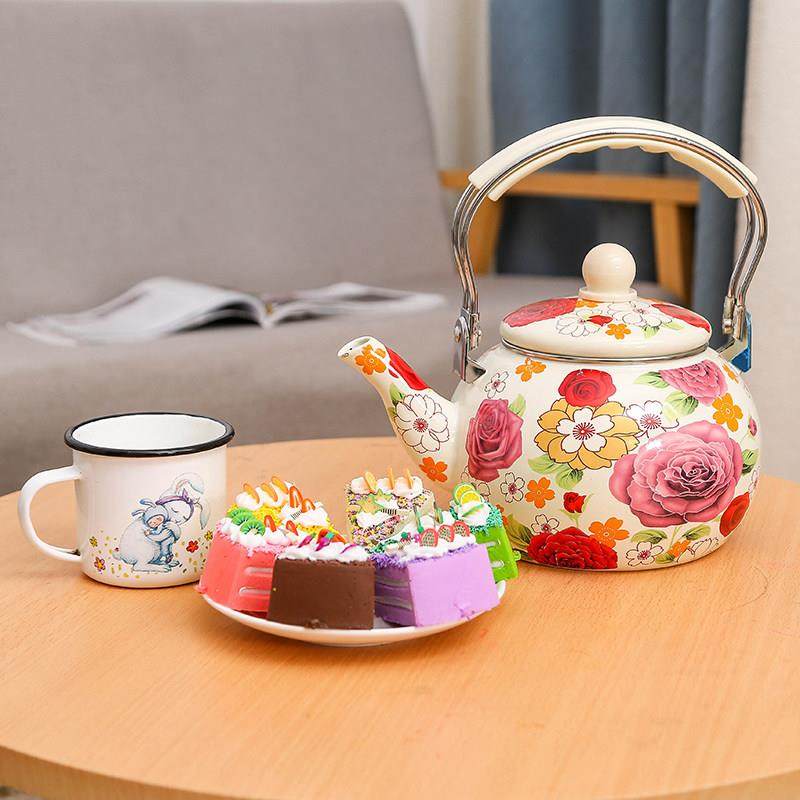 搪艺匠加厚出口搪瓷壶奶茶烧冷水咖啡煎药珐瑯电磁炉燃气家用饭厅,淘宝优惠券,粉丝福利购,淘宝优惠卷