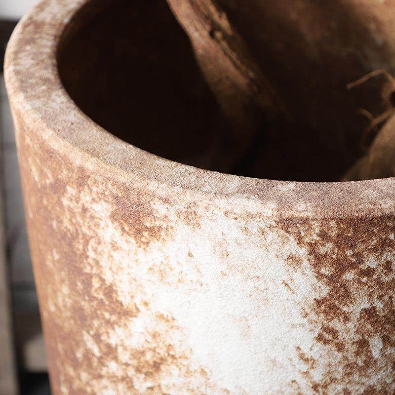 大型落地花瓶庭院陶瓷落地大缸水缸花盆鱼缸庭院别墅粗陶坛子复古,淘宝优惠券,粉丝福利购,淘宝优惠卷