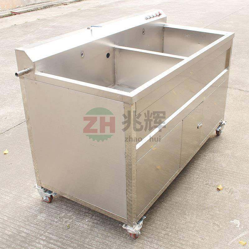 厂家提供ZH-SQX1500型分隔双缸蔬果洗菜机饭店厨房洗菜清洗设备,淘宝优惠券,粉丝福利购,淘宝优惠卷